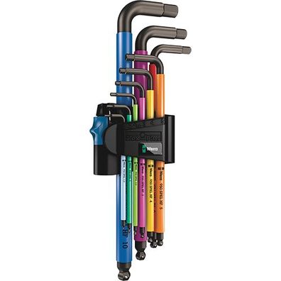 950/9 Hex-Plus Multicolour 1 Winkelschlüsselsatz, Wera, metrisch, 9-teilig, Wera,