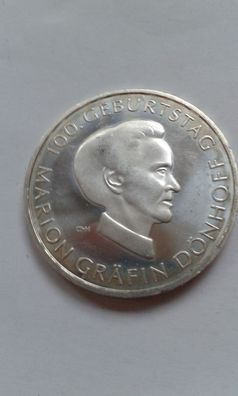 10 euro 2009 100. Geburtstag Marion Gräfin Dönhoff unc. 10€ 2009 Dönhoff 18g Silber