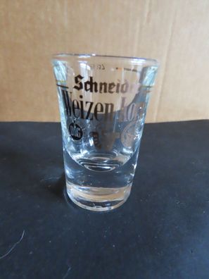 Schnapsglas Schnapspinnchen Schneider Weizen Korn Golddruck