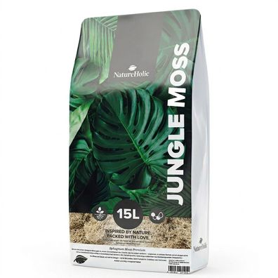NatureHolic JungleMoss – Sphagnum Moos für Semi-Hydroponik & Moosstäbe
