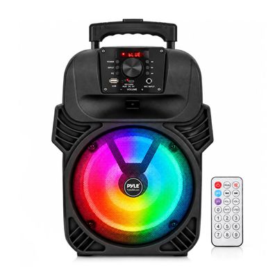 Pyle PA Lautsprecher 400 W Bluetooth Karaoke Box 8 Zoll Subwoofer mit Akku