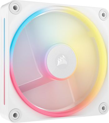 Corsair iCUE LINK LX120-R RGB 120mm PWM Umkehrlüfter Weiß leise