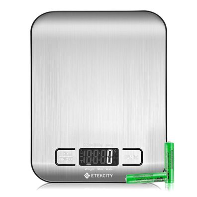 Etekcity Küchenwaage digital 5 kg Edelstahl 1 g genau mit LCD-Display