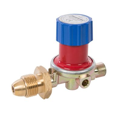 Silverline Propangas-Druckminderer verstellbar 500-4000 mbar mit POL-Anschluss