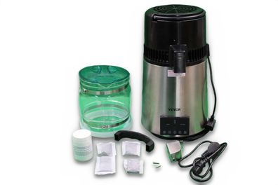 VEVOR Wasserdestillierer 4 L 1750W Edelstahl mit Timer Defekt