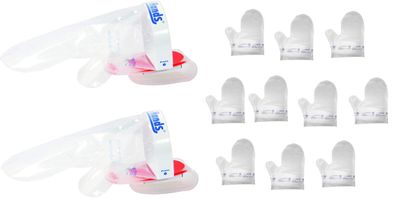 Clean Hands Mehrzweck-Handschuhe Set mit Magnethalterung für Lebensmittel