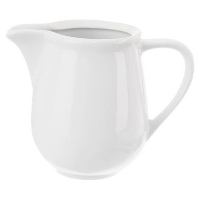 MONA Milchkännchen aus weißem Porzellan, 260 ml
