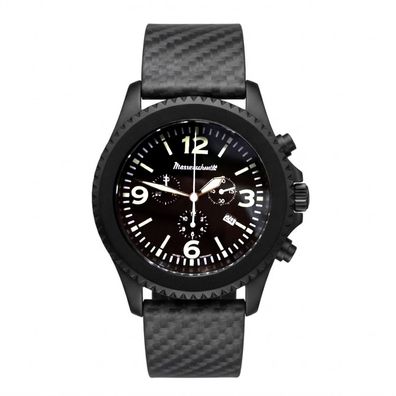 Messerschmitt Herren Armbanduhr ME-0H36 Chronograph, Carbonspange, Fliegeruhr, 50mm