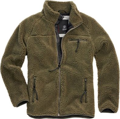Brandit Jacke Teddyfleece Jacket in Olive