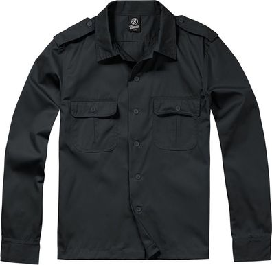 Brandit Hemd US Shirt 1/1 Arm in Black
