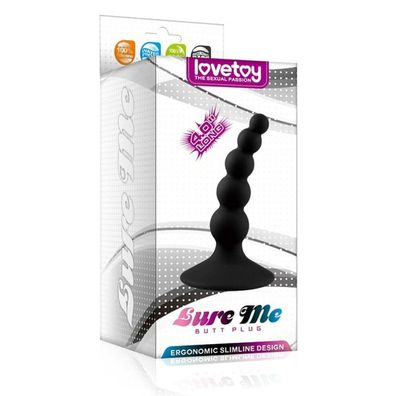 Butt Plug Lure Me Silikon Schwarz