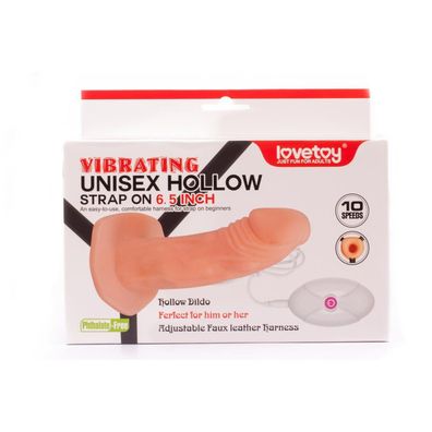 Unisex Hollow Strap On Vibrating