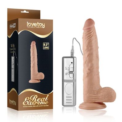 Dildo Real Extreme mit Vibration 9.5 Flesh
