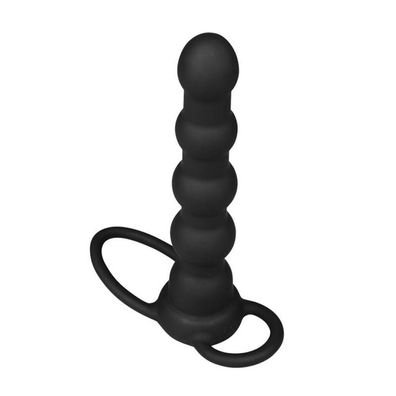 Butt Plug Double Prober mit Vibration Schwarz