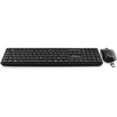 MediaRange MROS107 Tastatur-Maus-Set kabellos schwarz