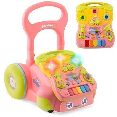 Lern-Lauflernhilfe mit Musik 2 in 1 RK-744 Ricokids pink