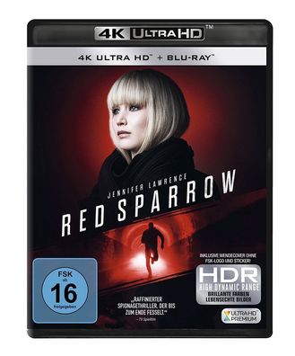 Red Sparrow (UHD+BR) 4K Ultra HD Min: 142DD5.1WS 2Disc - LEON