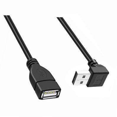 G46 USB 2.0 Verlängerungskabel 90° oben gewinkelt Stecker Buchse PC Laptop 20cm