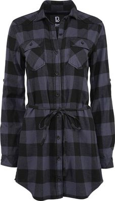 Brandit Damen Kleid Ladies Longshirt Lucy Black/Grey