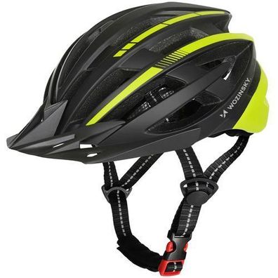 Mountainbike-Helm mit abnehmbarem Visier und USB-Rücklicht, 57-62 cm
