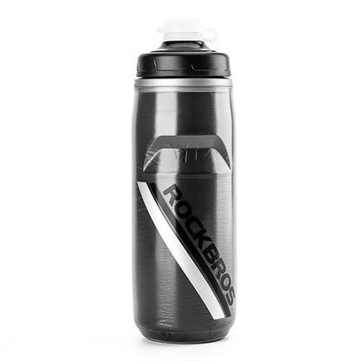 BPA-freie Thermosflasche für Fahrräder, 620 ml - Schwarzverlauf