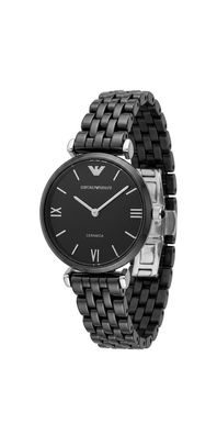 AR1487 Emporio Armani Ceramica Damenuhr Quarz Schwarz