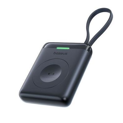Powerbank 1640 mAh 5W EnerFill FW11 für Apple Watch mit integriertem Kabel - Schwarz