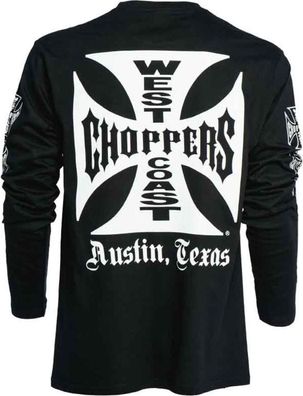 WCC West Coast Choppers Longsleeve Original Cross Black