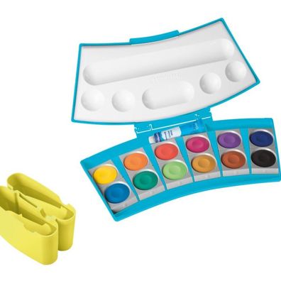 Farbkasten ProColor® 735 PC/12, 12 Farben, türkis/neongelb 300008242