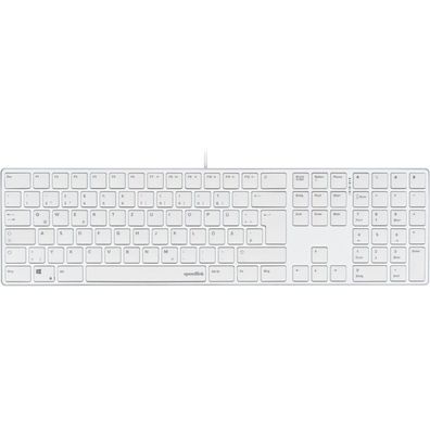 Speedlink Tastatur RIVA Slim Metal Scissor, weiss retail