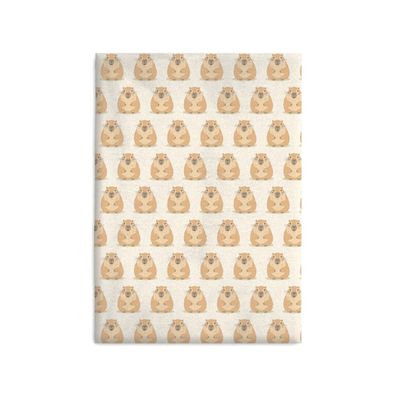Capybara Flanelldecke 110 × 150 cm für Sofa Bett Kinderzimmer und gemütliche Abende