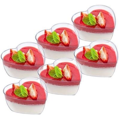 Becher für Desserts, Snacks 120 ml 6 Stück