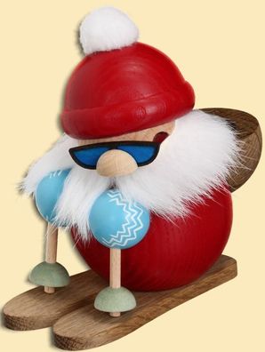 Kugelräuchermann Nikolaus auf Ski HxBxT = 15x8x13cm NEU Räuchermann Schnee