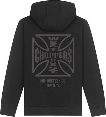 WCC West Coast Choppers Hoodie Zip Atx Cross Zip Hoody WCCHD230ZW