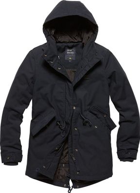 Vintage Industries Damen Kurzmantel Indy Ladies Parka Navy