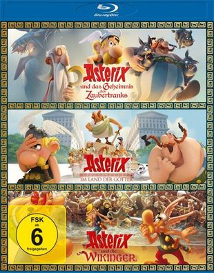 Asterix 3er-DVD-BOX (BR) 3Disc Wikinger/ Land d. Götter/ Geh.d