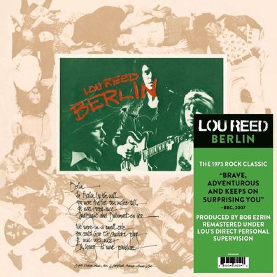 Lou Reed, Lou Reed (1942-2013): Berlin (remastered) - Sony Music - (LP / B)