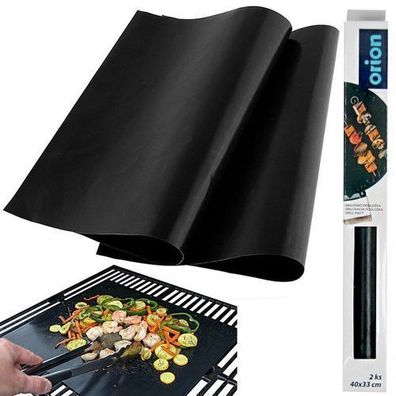 Schwarze Teflon-Backmatte 40x33 cm 2 Stück