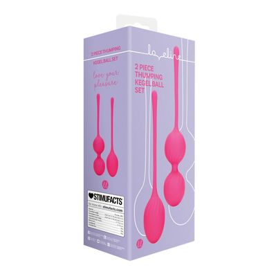 2-teiliges Thumping Kegelball-Set Wilde Erdbeere