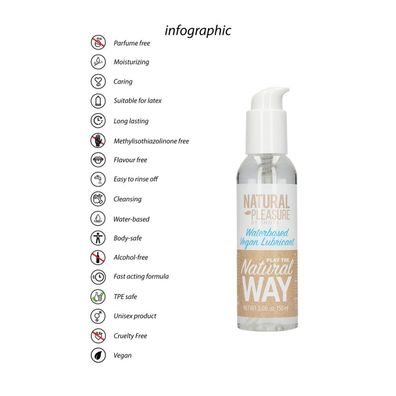 Veganes Gleitmittel auf Wasserbasis - 5 fl oz/150 ml