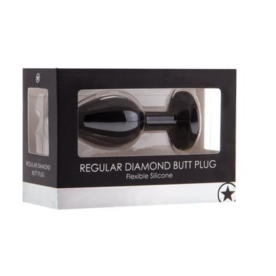 Analplug mit Diamantenmotiv - Regulär