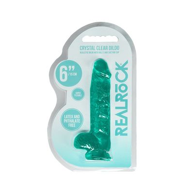 Realistischer Dildo mit Kugeln - 6/15 cm