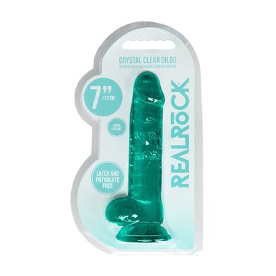 Realistischer Dildo mit Kugeln - 7/17 cm