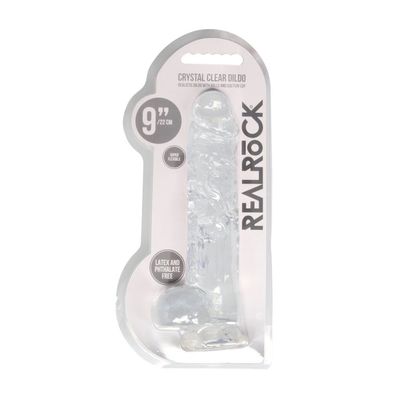 Realistischer Dildo mit Kugeln - 9/23 cm