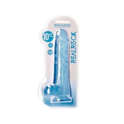 Realistischer Dildo mit Kugeln - 10/25,4 cm