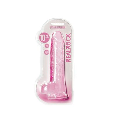 Realistischer Dildo mit Kugeln - 10/25,4 cm