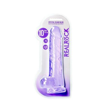 Realistischer Dildo mit Kugeln - 10/25,4 cm