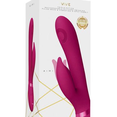 Aimi, vibrierender G-Punkt-Hase, Pulse Wave, Rosa