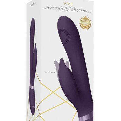 Aimi, vibrierender G-Punkt-Hase, Pulswelle, Violett
