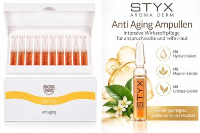 STYX Aroma Derm Anti Aging Ampullen - 10 × 2 ml - intensive Gesichtspflege